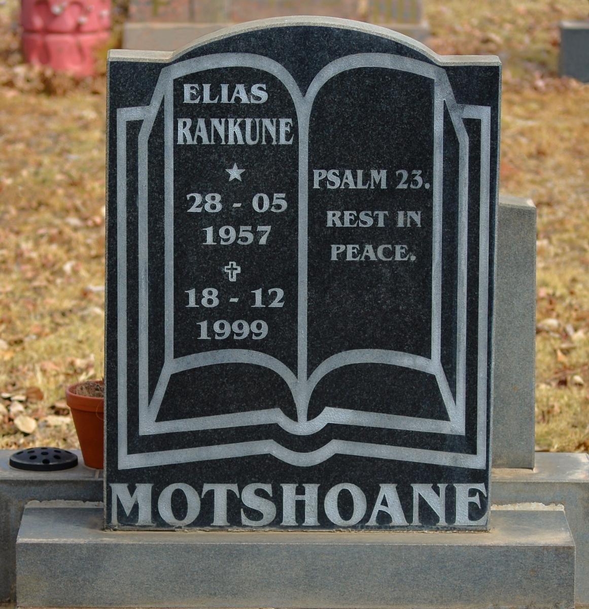 MOTSHOANE Elias Rankune 1957-1999