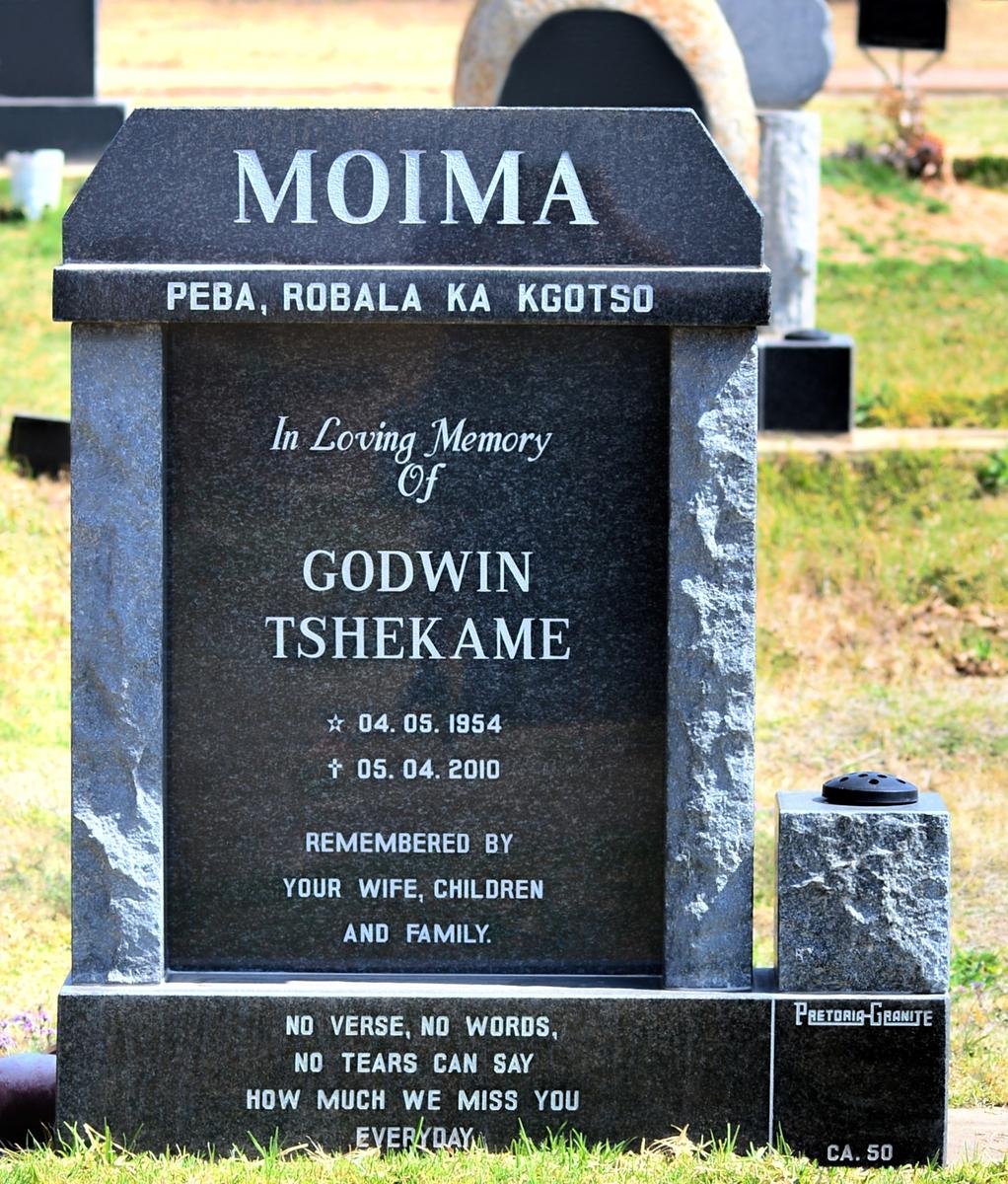 MOIMA Godwin Tshekame 1954-2010