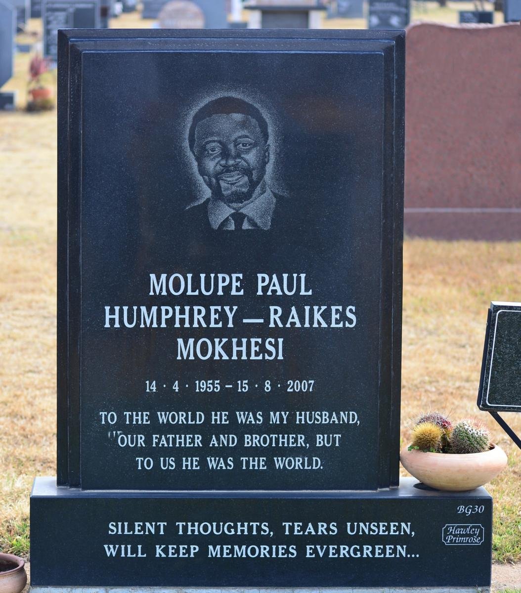 MOKHESI Molupe Paul Humphrey-Raikes 1955-2007