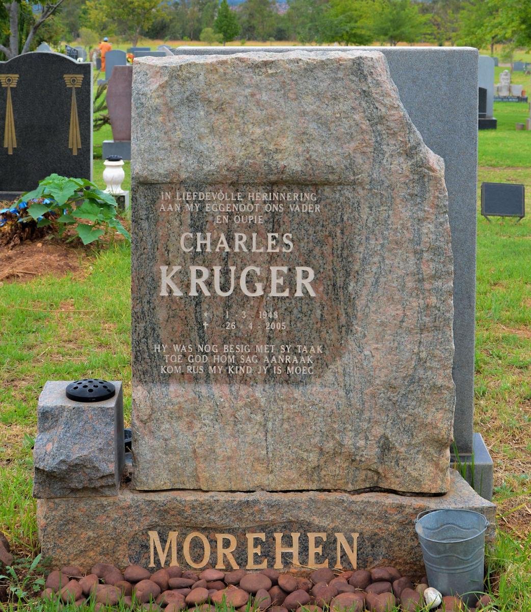 MOREHEN Charles Kruger 1948-2005