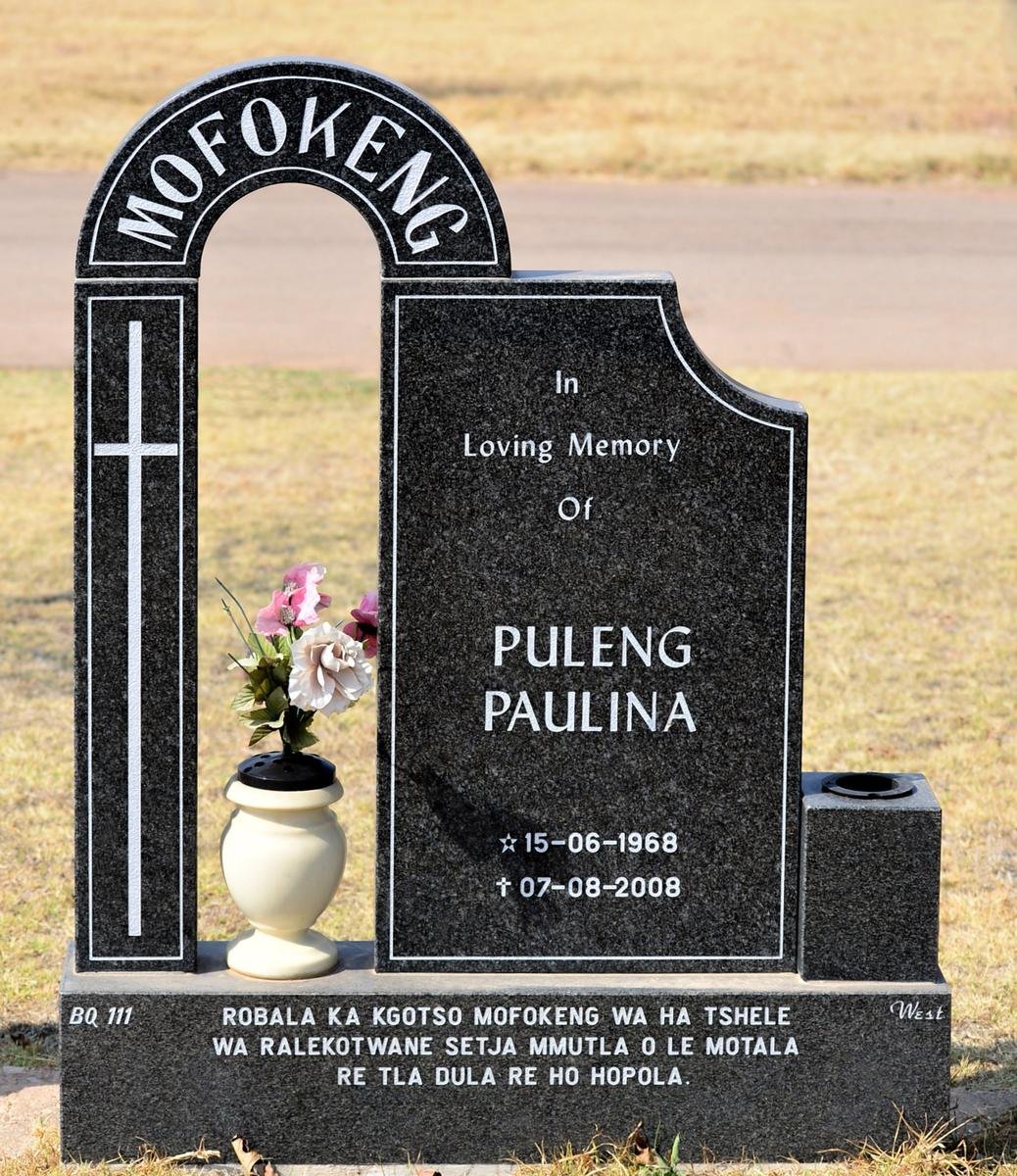 MOFOKENG Puleng Paulina 1968-2008