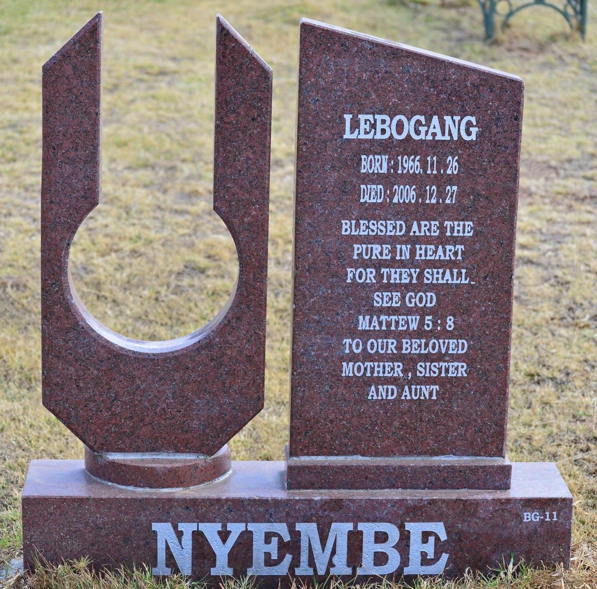 NYEMBE Lebogang 1966-2006