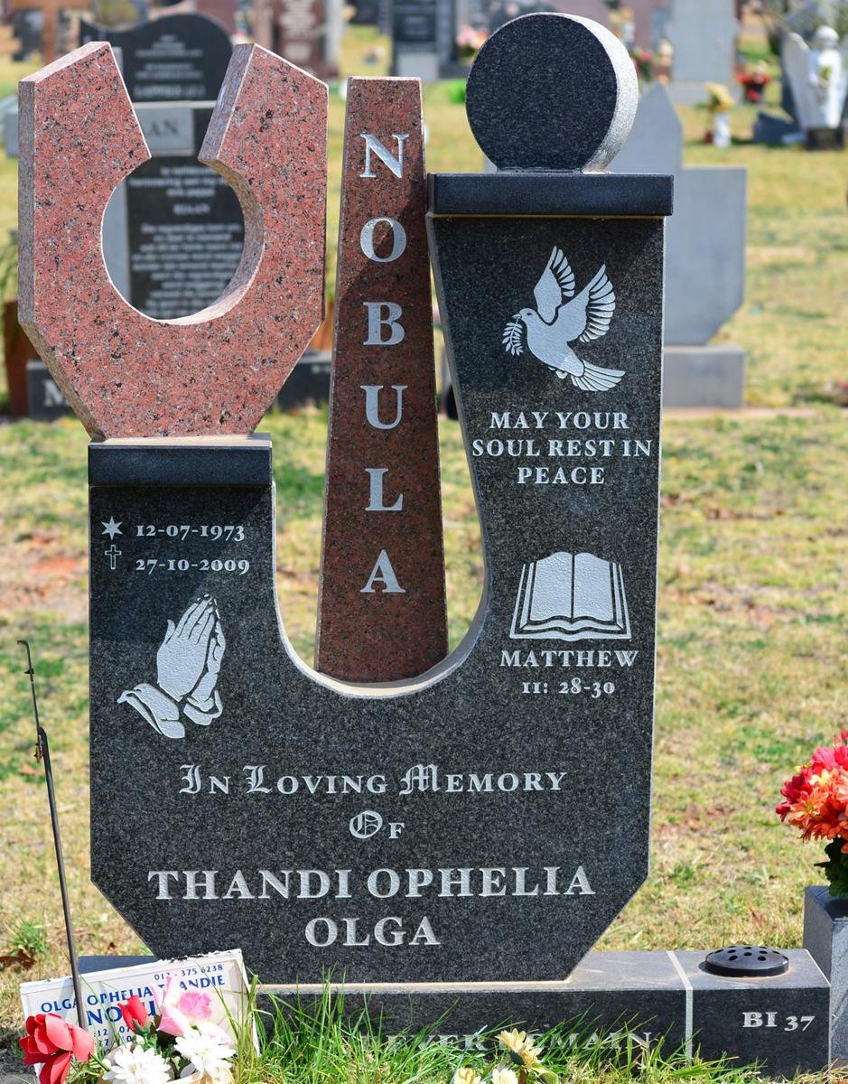 NOBULA Thandi Ophelia Olga 1973-2009