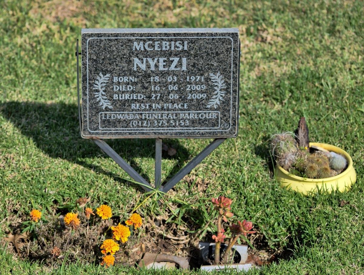 NYEZI Mcebisi 1971-2009