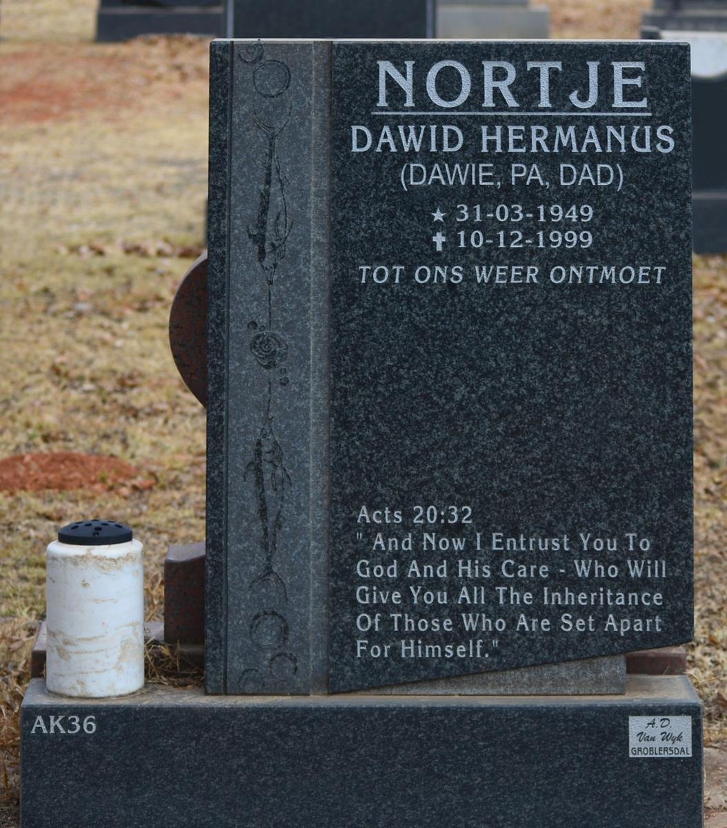 NORTJE Dawid Hermanus 1949-1999