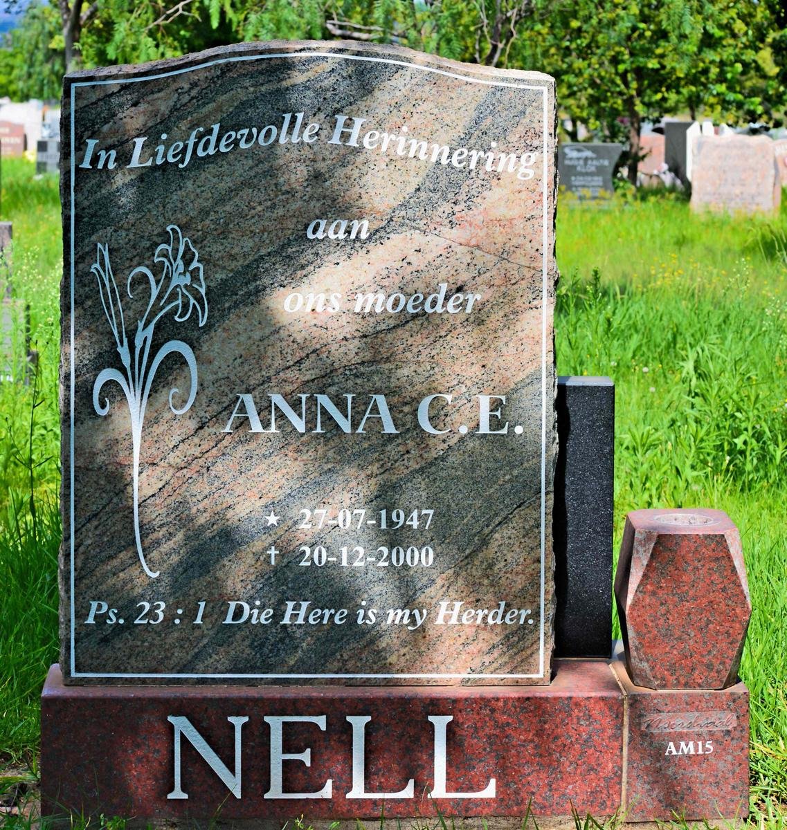 NELL Anna C.E. 1947-2000