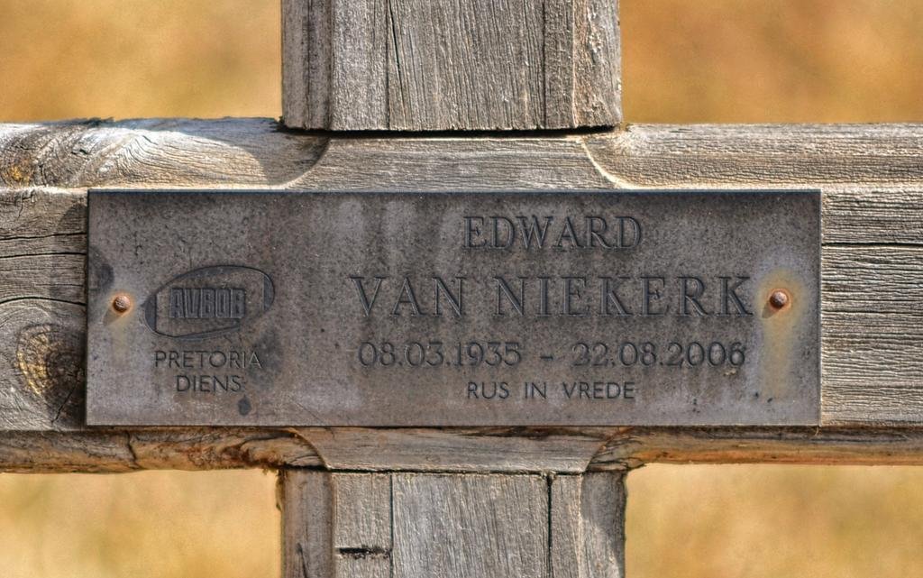 NIEKERK Edward, van 1935-2006