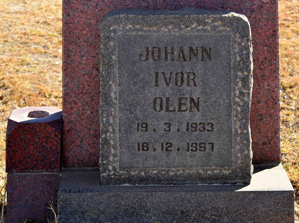 OLËN Johann Ivor 1933-1997