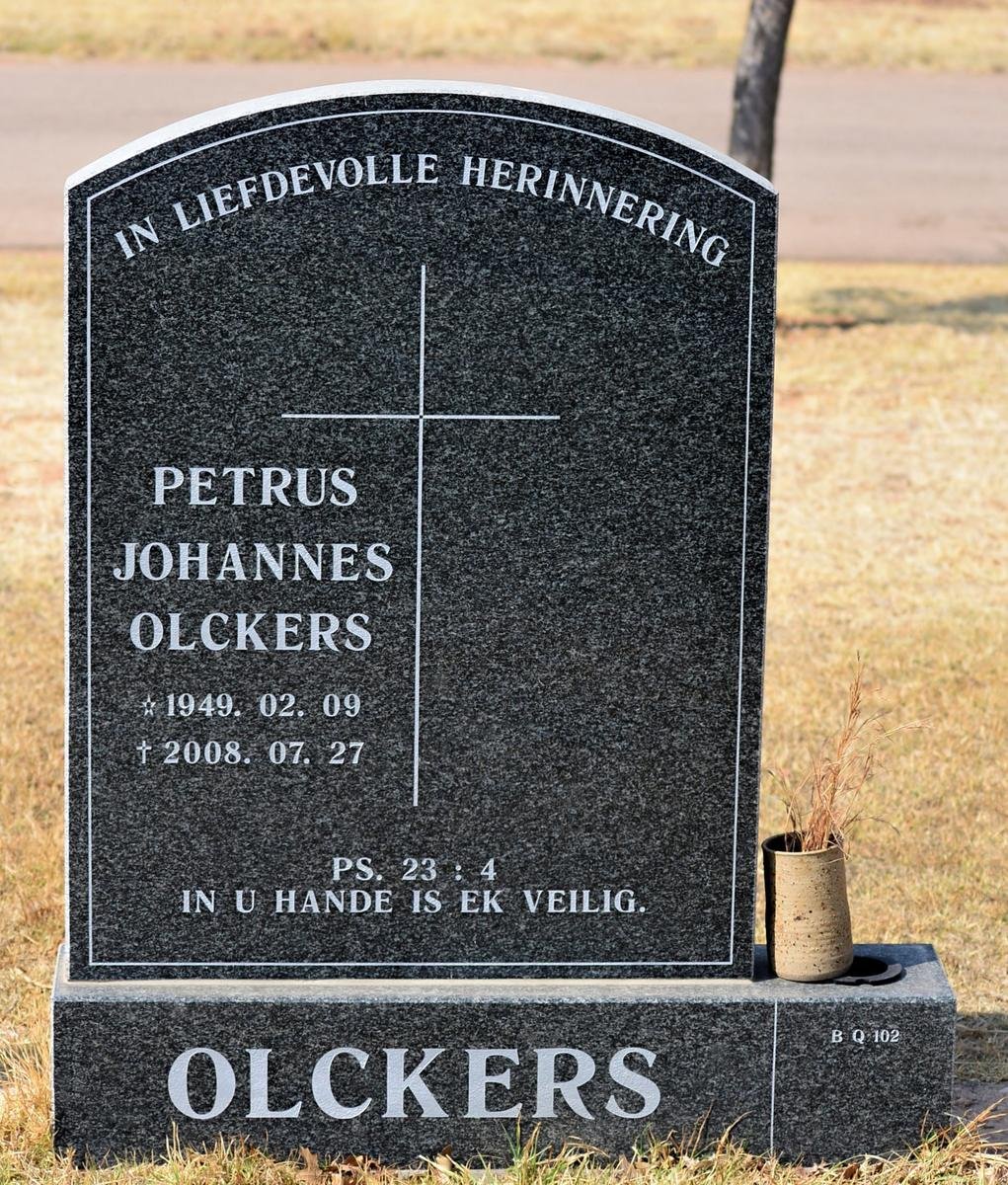 OLCKERS Petrus Johannes 1949-2008