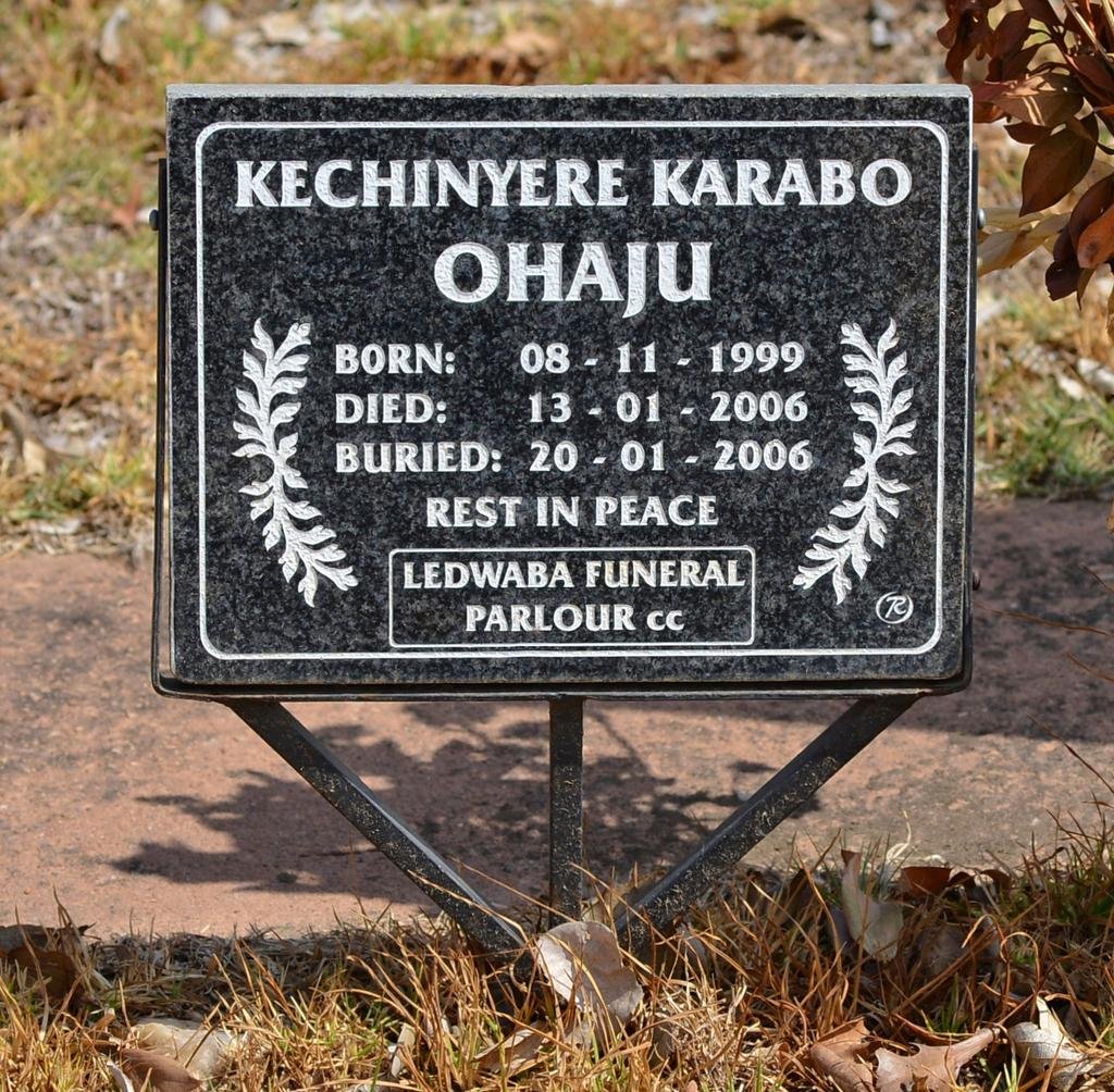 OHAJU Kechinyere Karabo 1999-2006