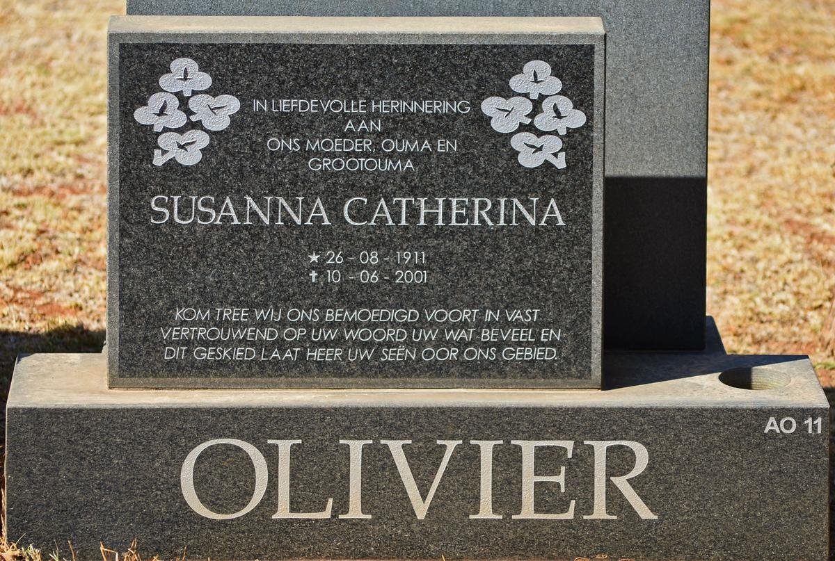 OLIVIER Susanna Catherina 1911-2001