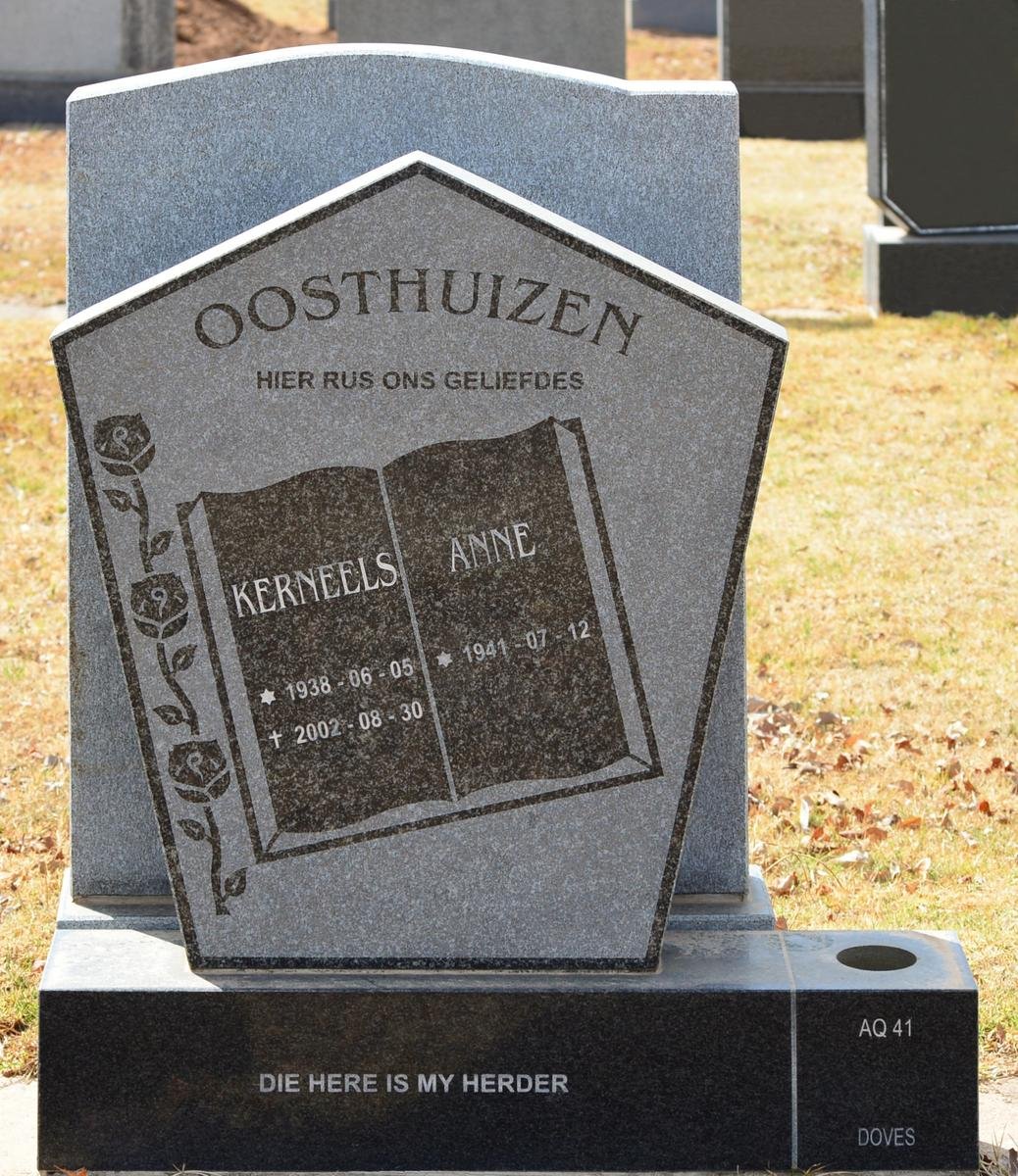 OOSTHUIZEN Kerneels 1938-2002 &amp; Anne 1941-