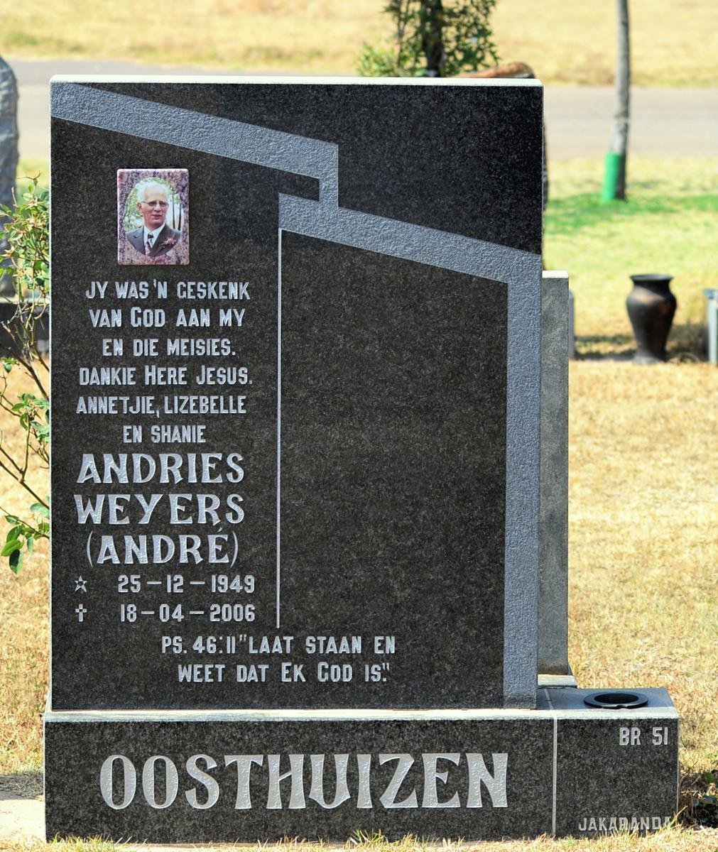OOSTHUIZEN Andries Weyers 1949-2006