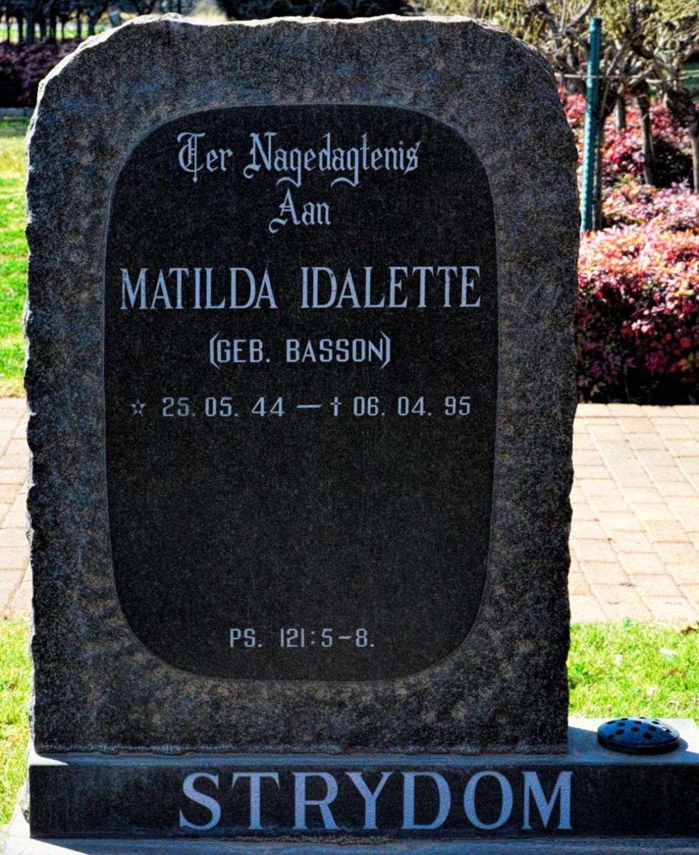 STRYDOM Matilda Idalette nee BASSON 1944-1995