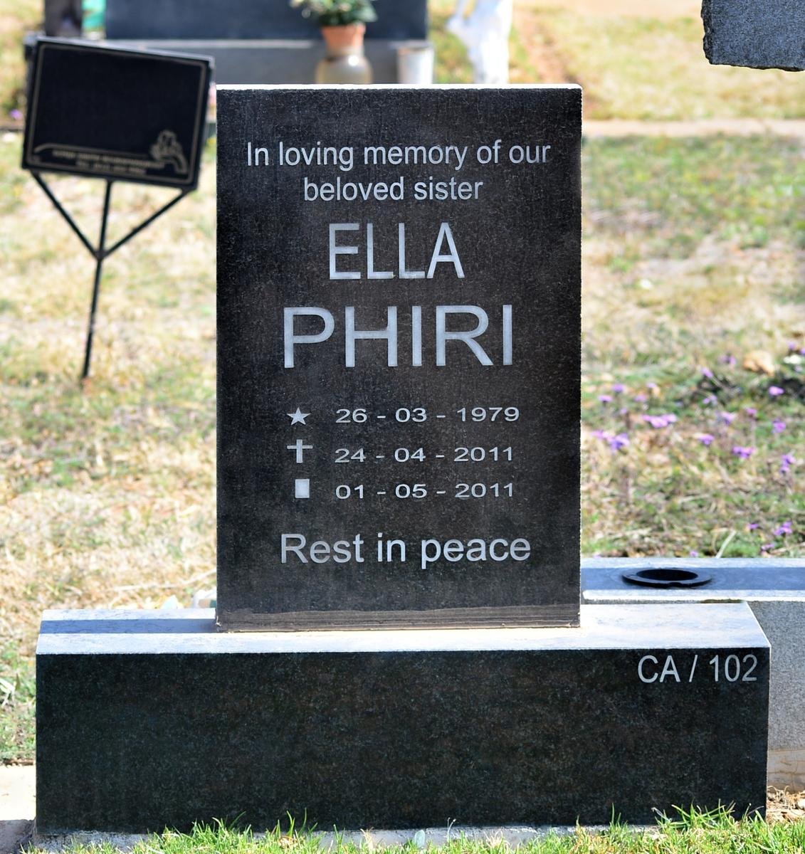 PHIRI Ella 1979-2011