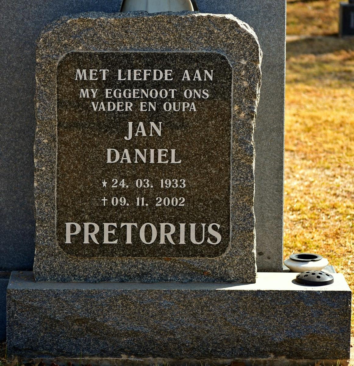 PRETORIUS Jan Daniel 1933-2002