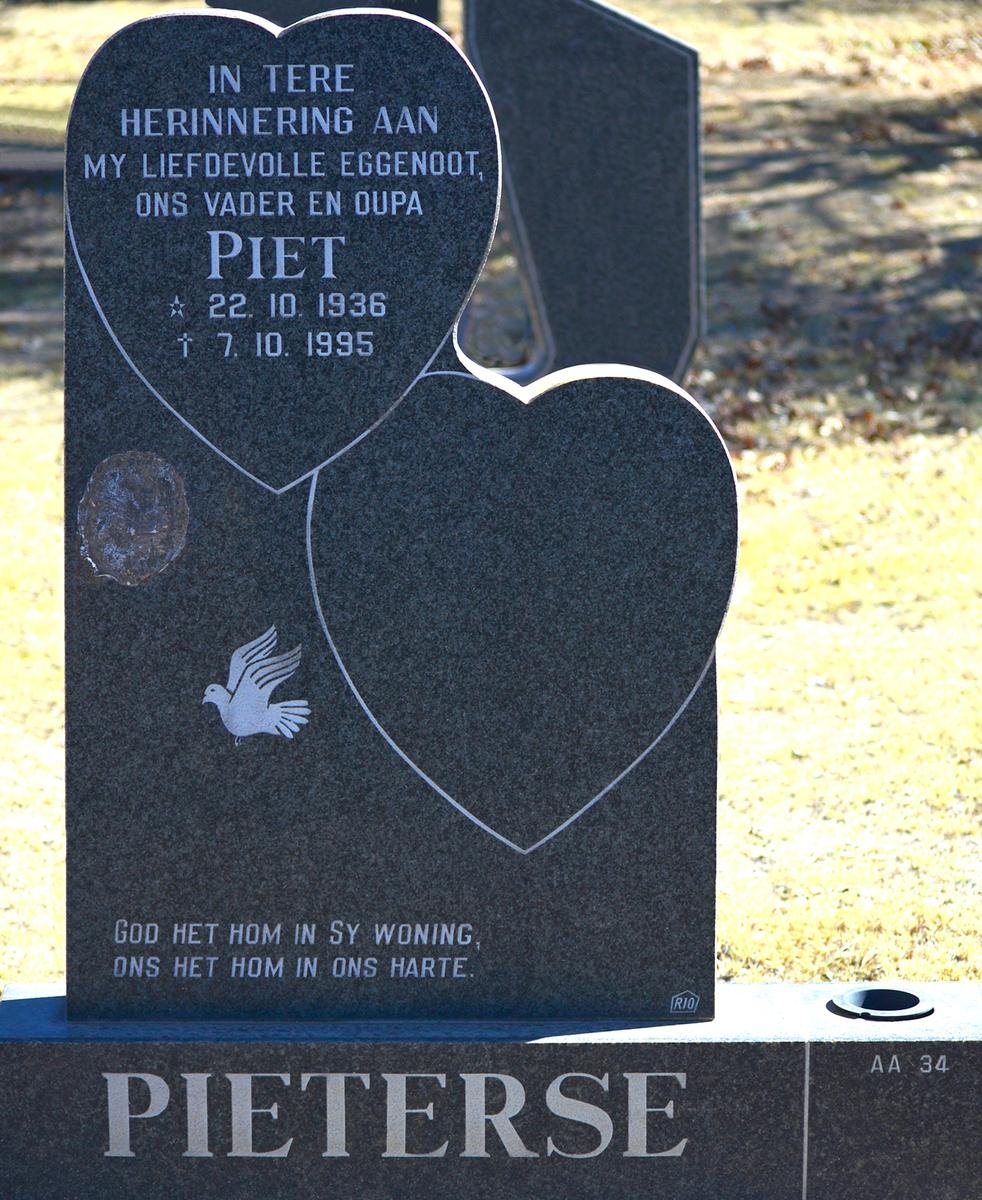 PIETERSE Piet 1936-1995
