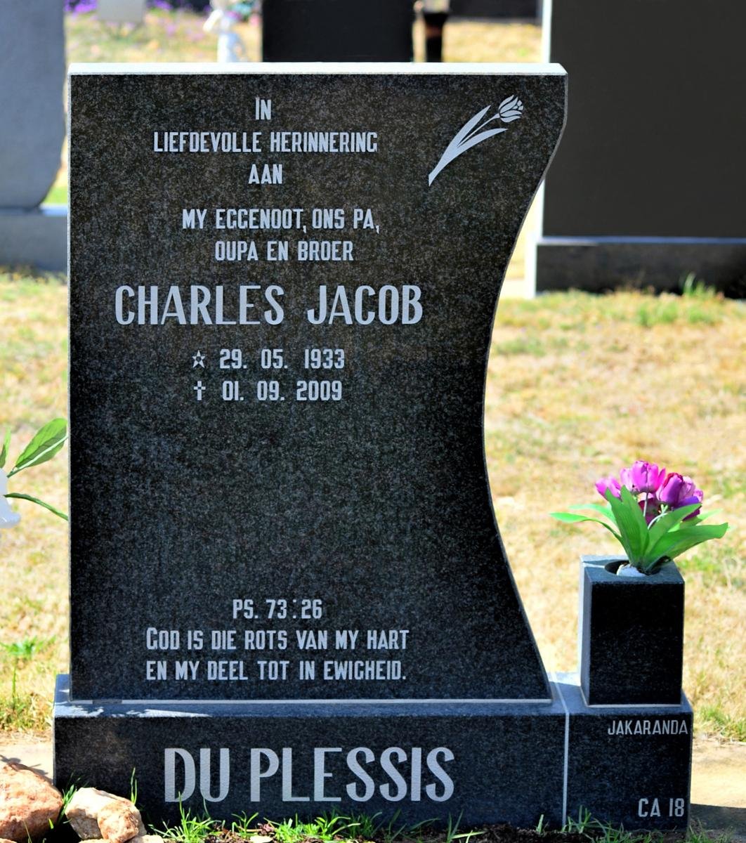 PLESSIS Charles Jacob, du 1933-2009
