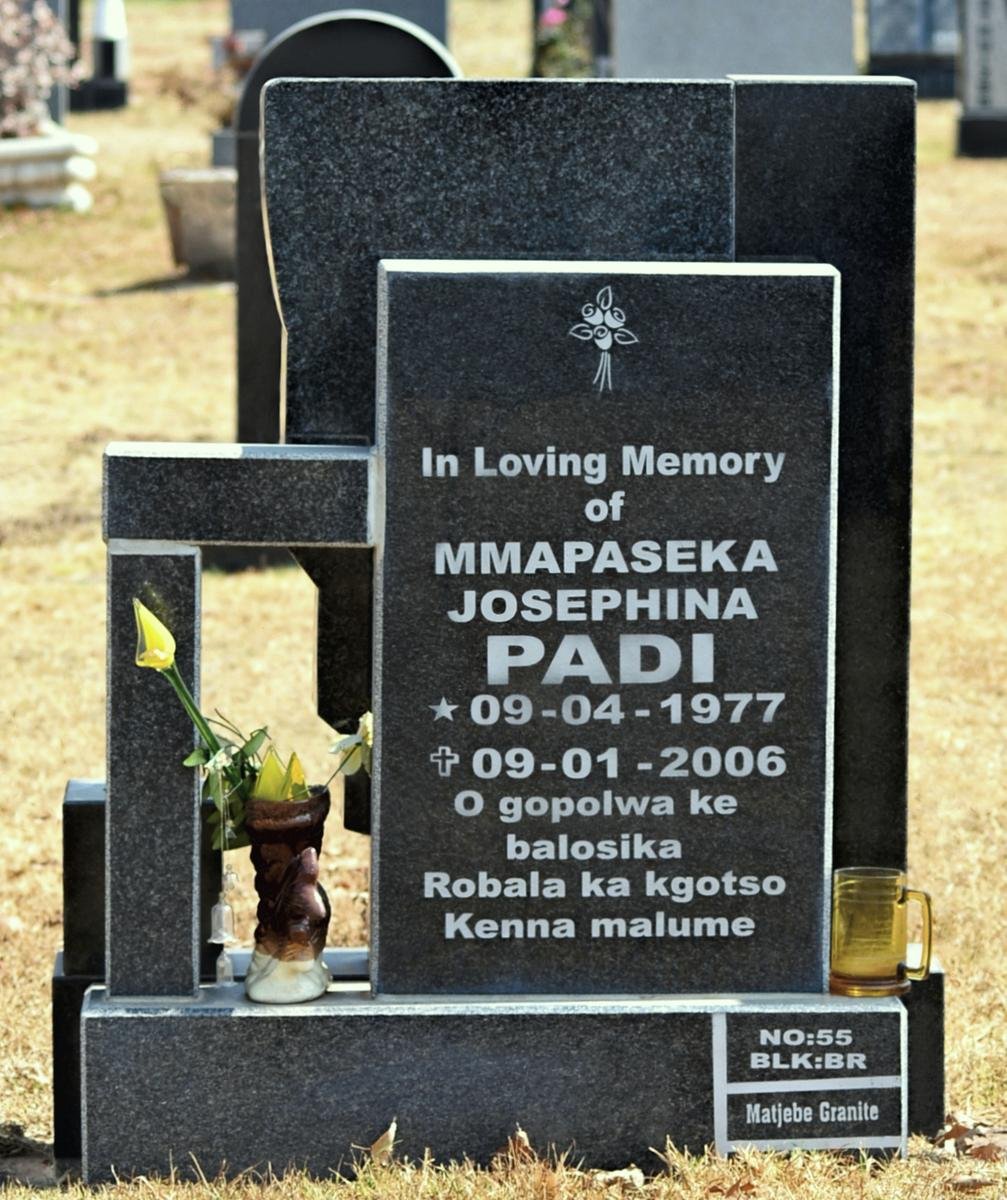 PADI Mmapaseka Josephina 1977-2006