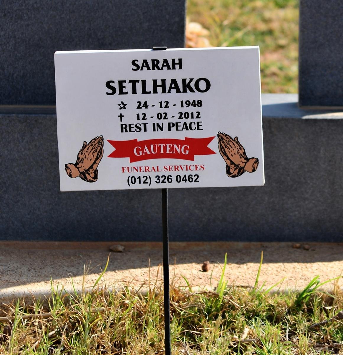SETLHAKO Sarah 1948-2012