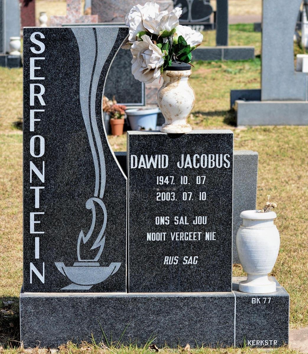 SERFONTEIN Dawid Jacobus 1947-2003