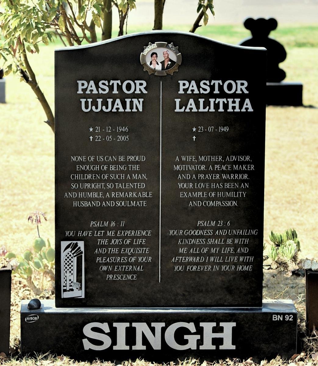 SINGH Ujjain 1946-2005 &amp; Lalitha 1949-