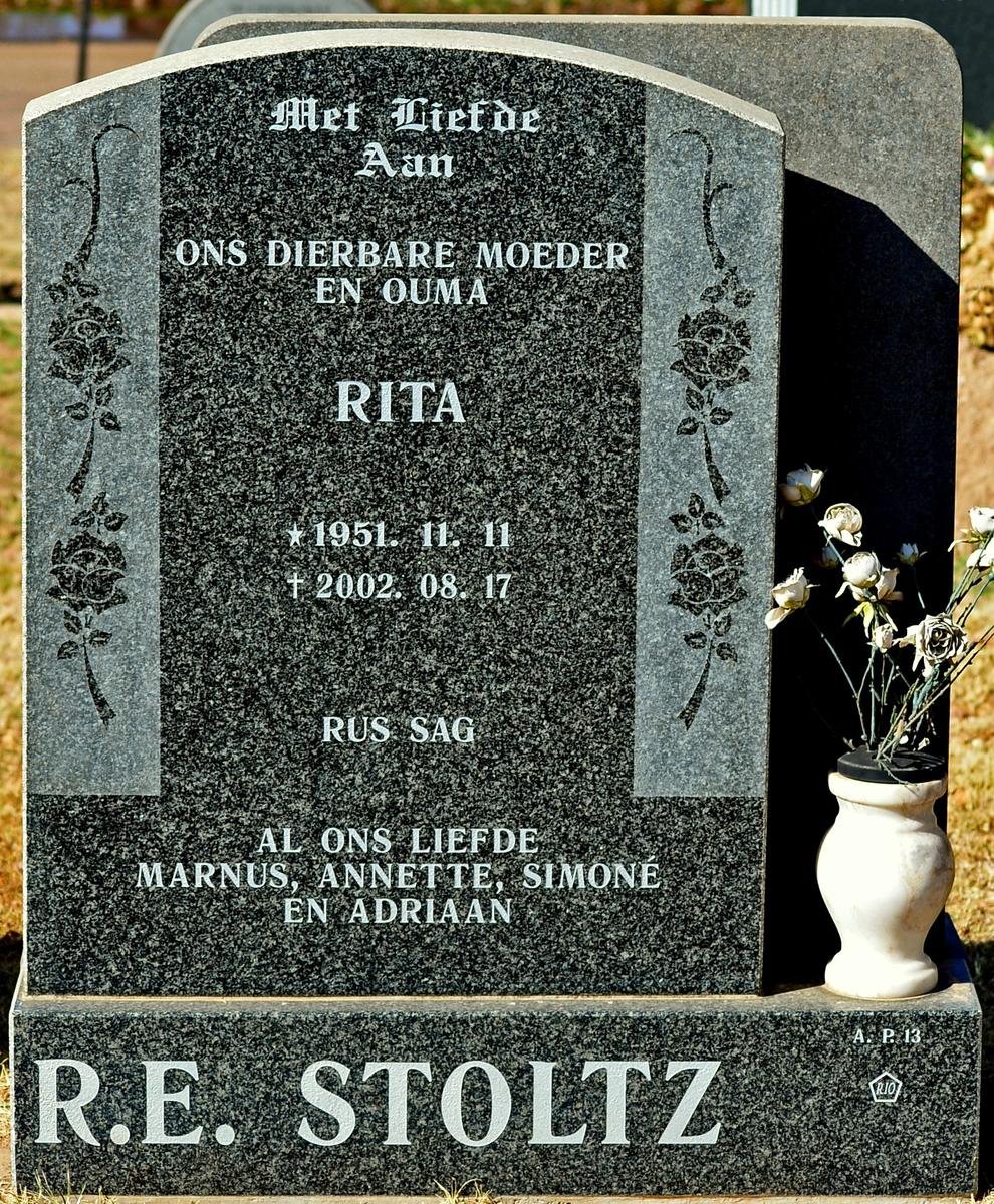 STOLTZ R.E. Rita 1951-2002