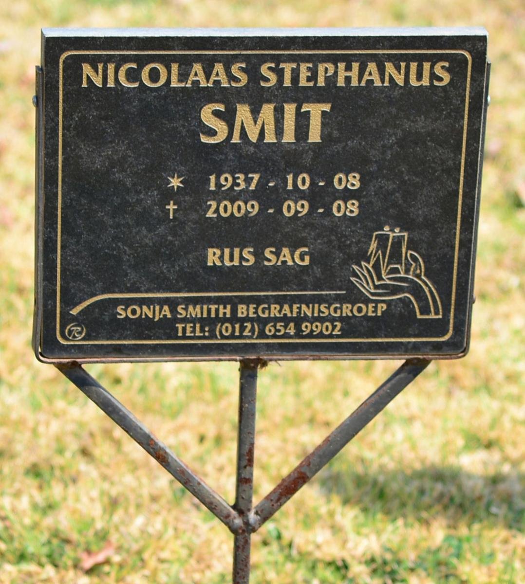 SMIT Nicolaas Stephanus 1937-2009