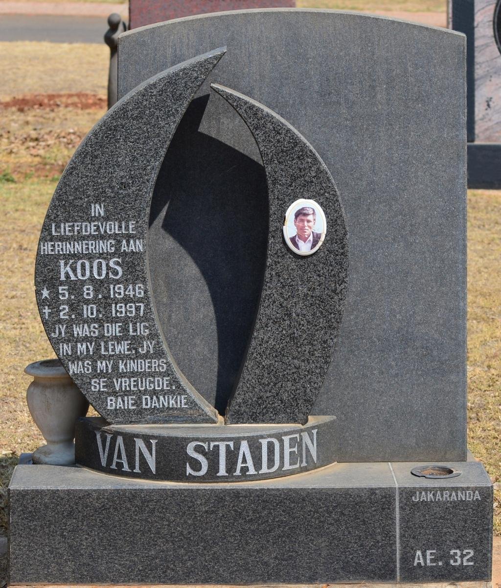 STADEN Koos, van 1946-1997