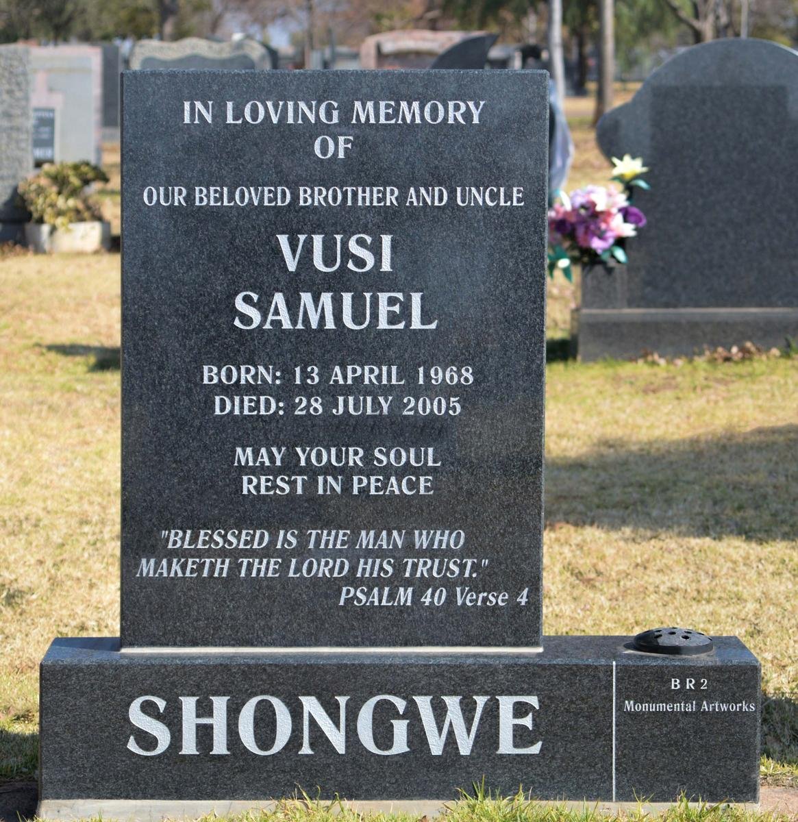 SHONGWE Vusi Samuel 1968-2005