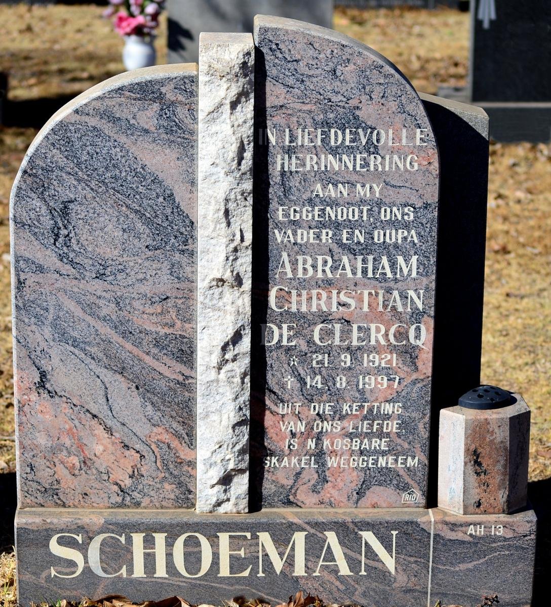 SCHOEMAN Abraham Christian De Clercq 1921-1997