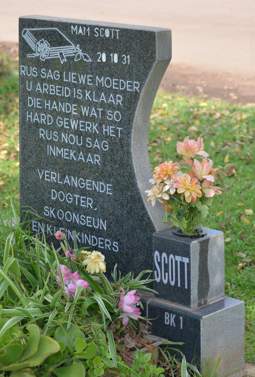 SCOTT Mam 1931-2001