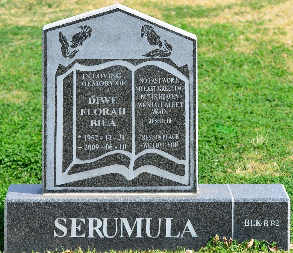 SERUMULA Diwe Florah Bila 1957-2009