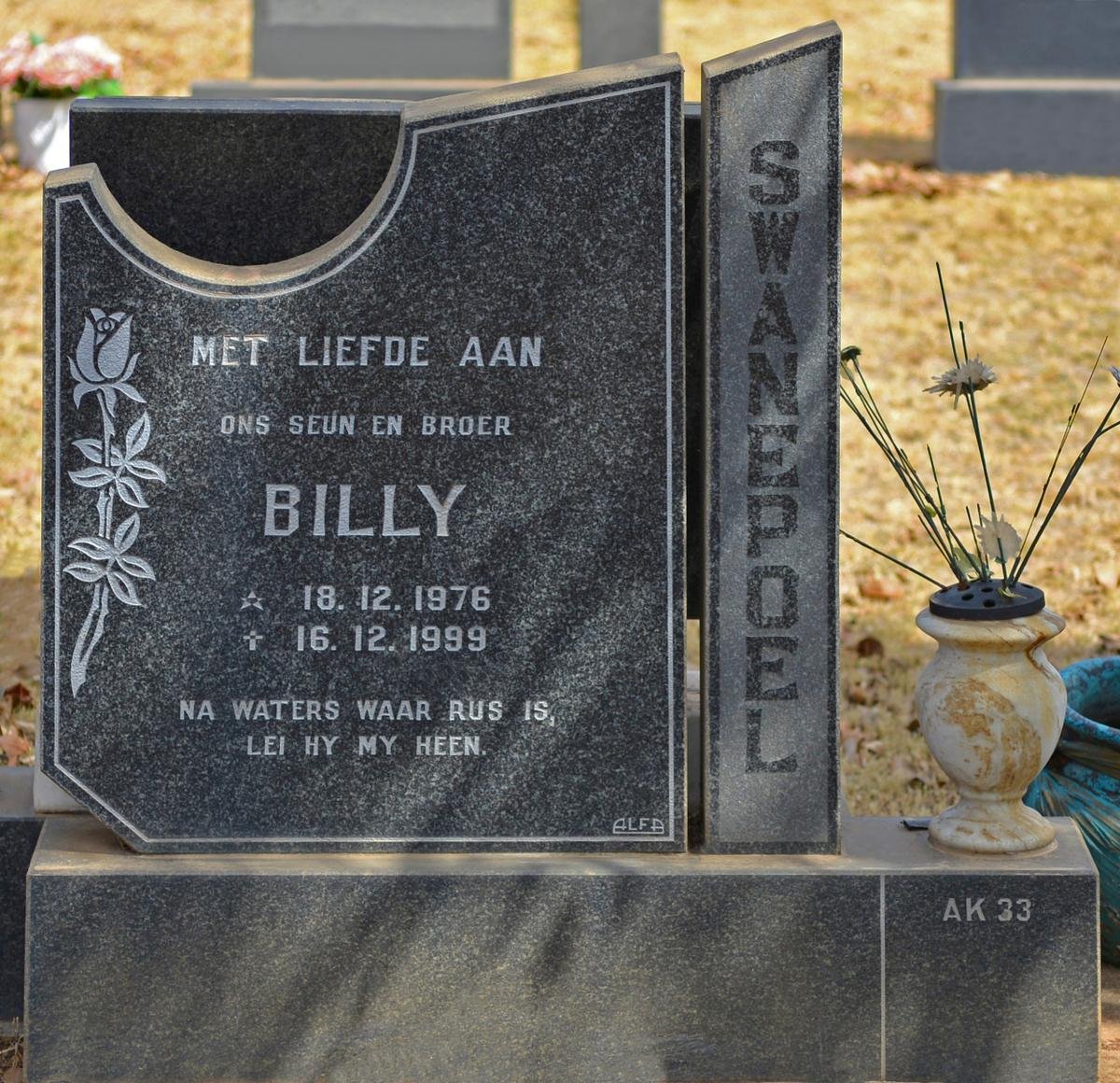 SWANEPOEL Billy 1976-1999