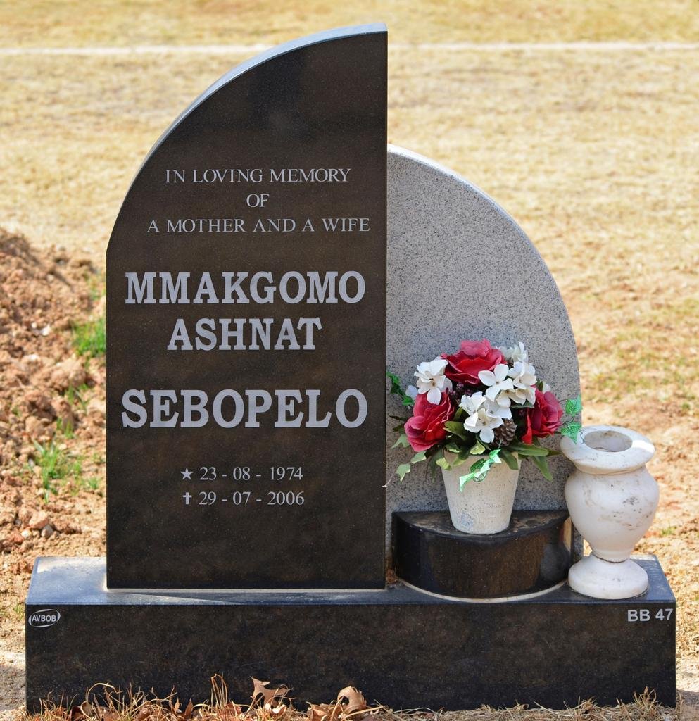 SEBOPELO Mmakgomo Ashnat 1974-2006