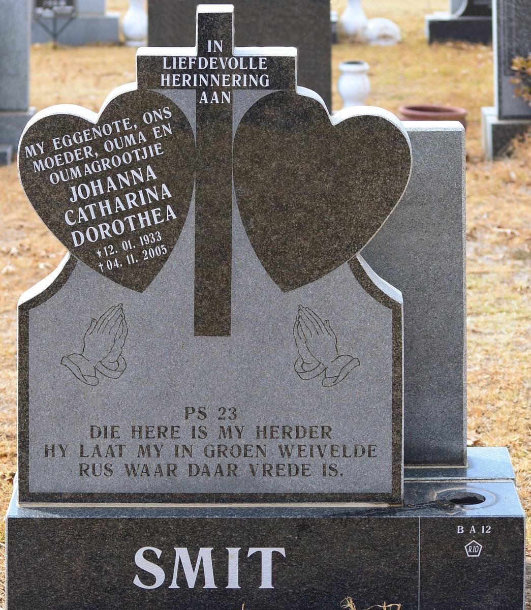 SMIT Johanna Catharina Dorothea 1933-2005