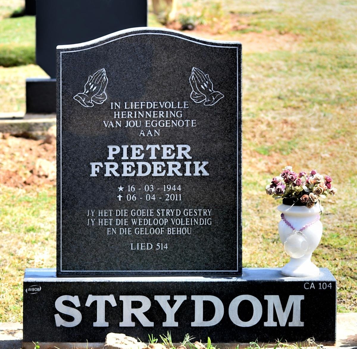 STRYDOM Pieter Frederik 1944-2011