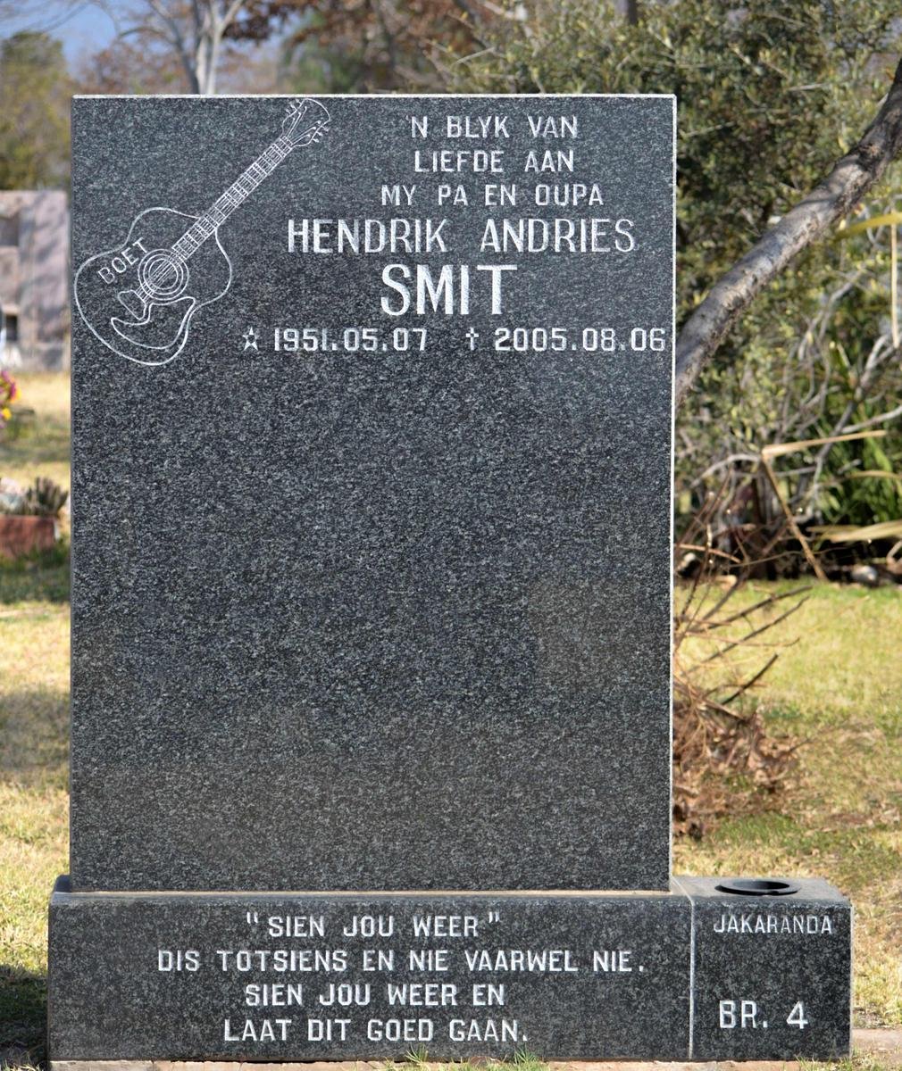 SMIT Hendrik Andries 1951-2005