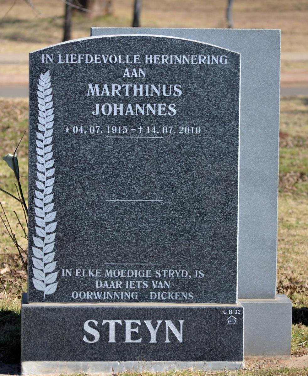 STEYN Marthinus Johannes 1915-2010