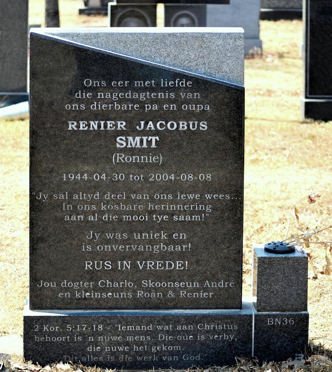 SMIT Renier Jacobus 1944-2004