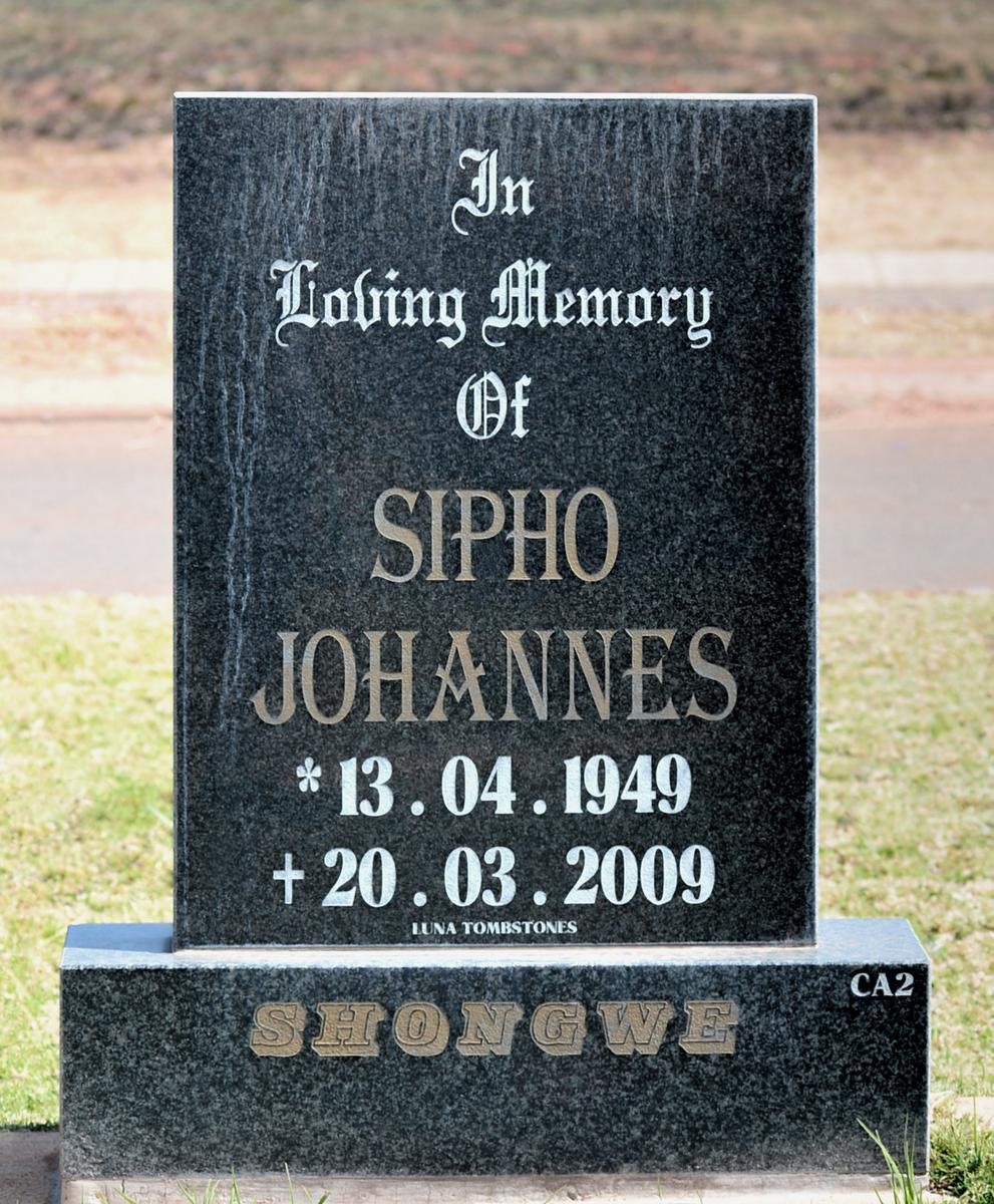 SHONGWE Sipho Johannes 1949-2009