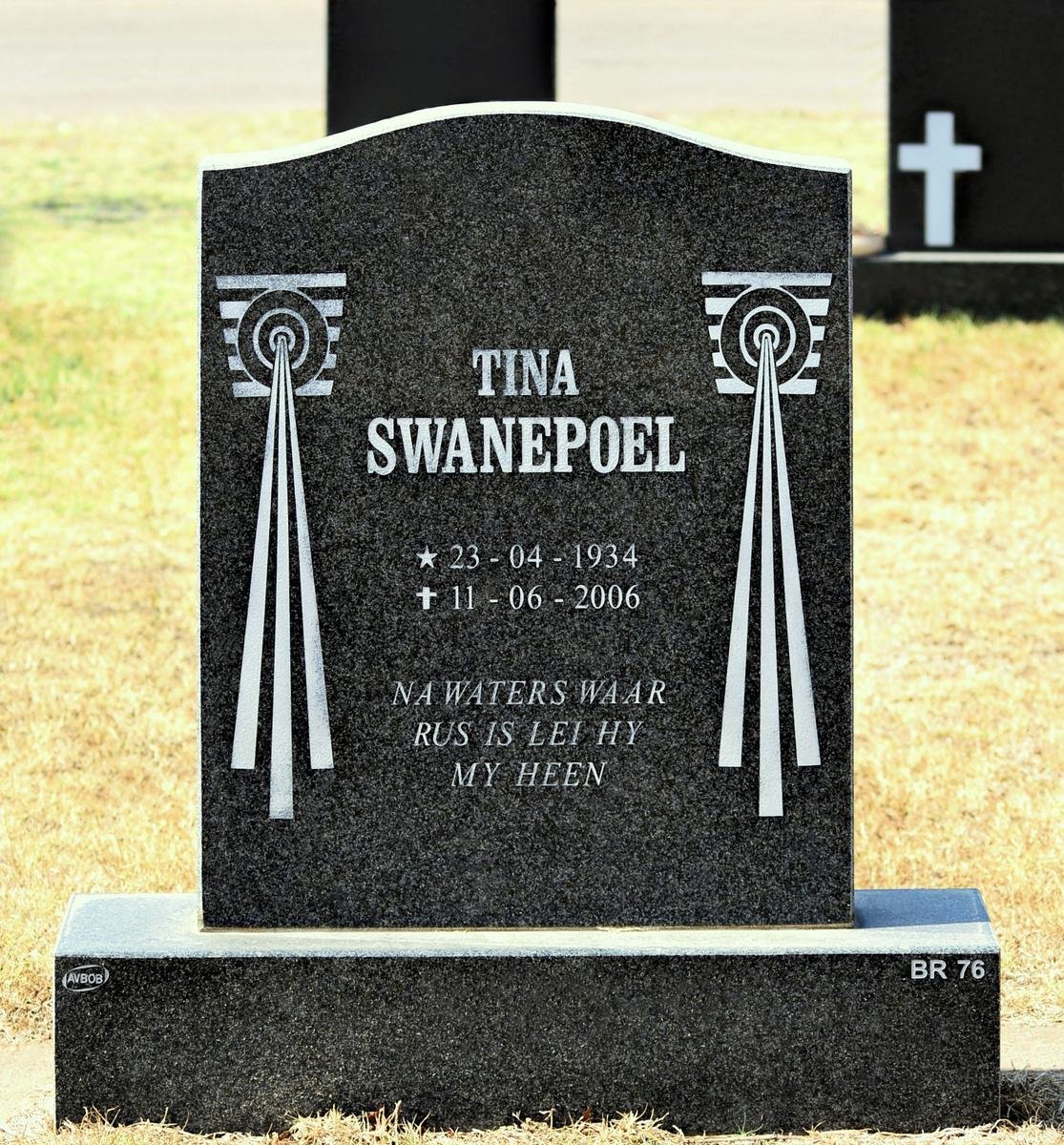 SWANEPOEL Tina 1934-2006