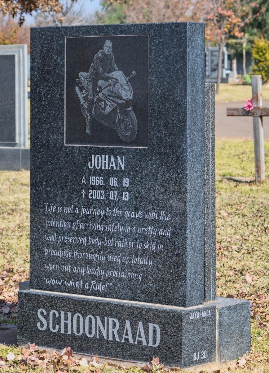 SCHOONRAAD Johan 1966-2003