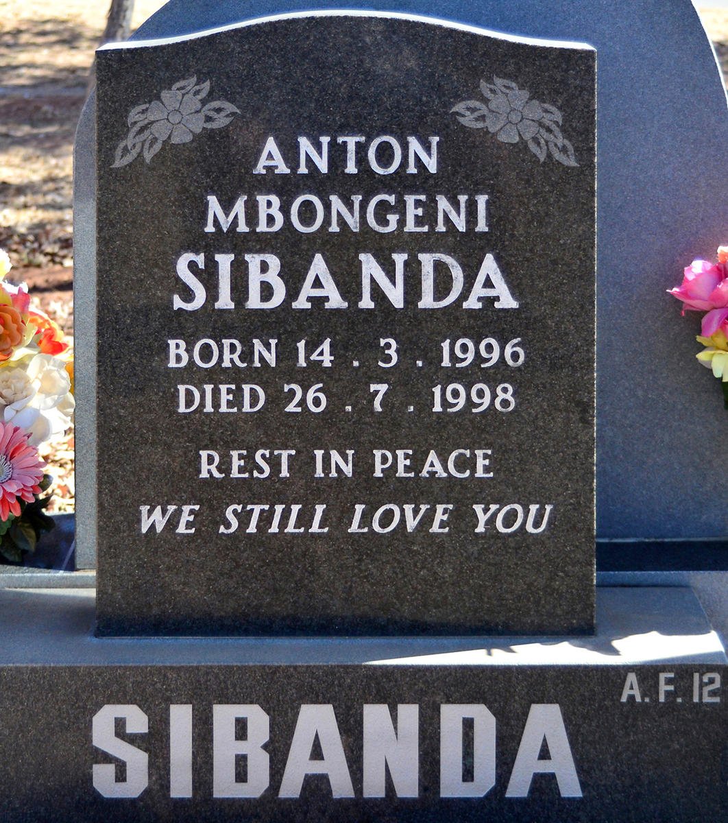 SIBANDA Anton Mbongeni 1996-1998