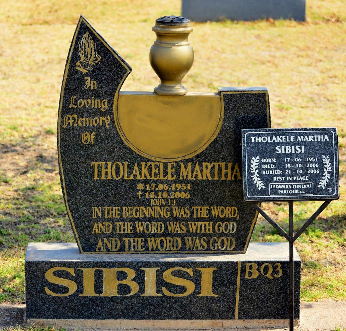 SIBISI Tholakele Martha 1951-2006