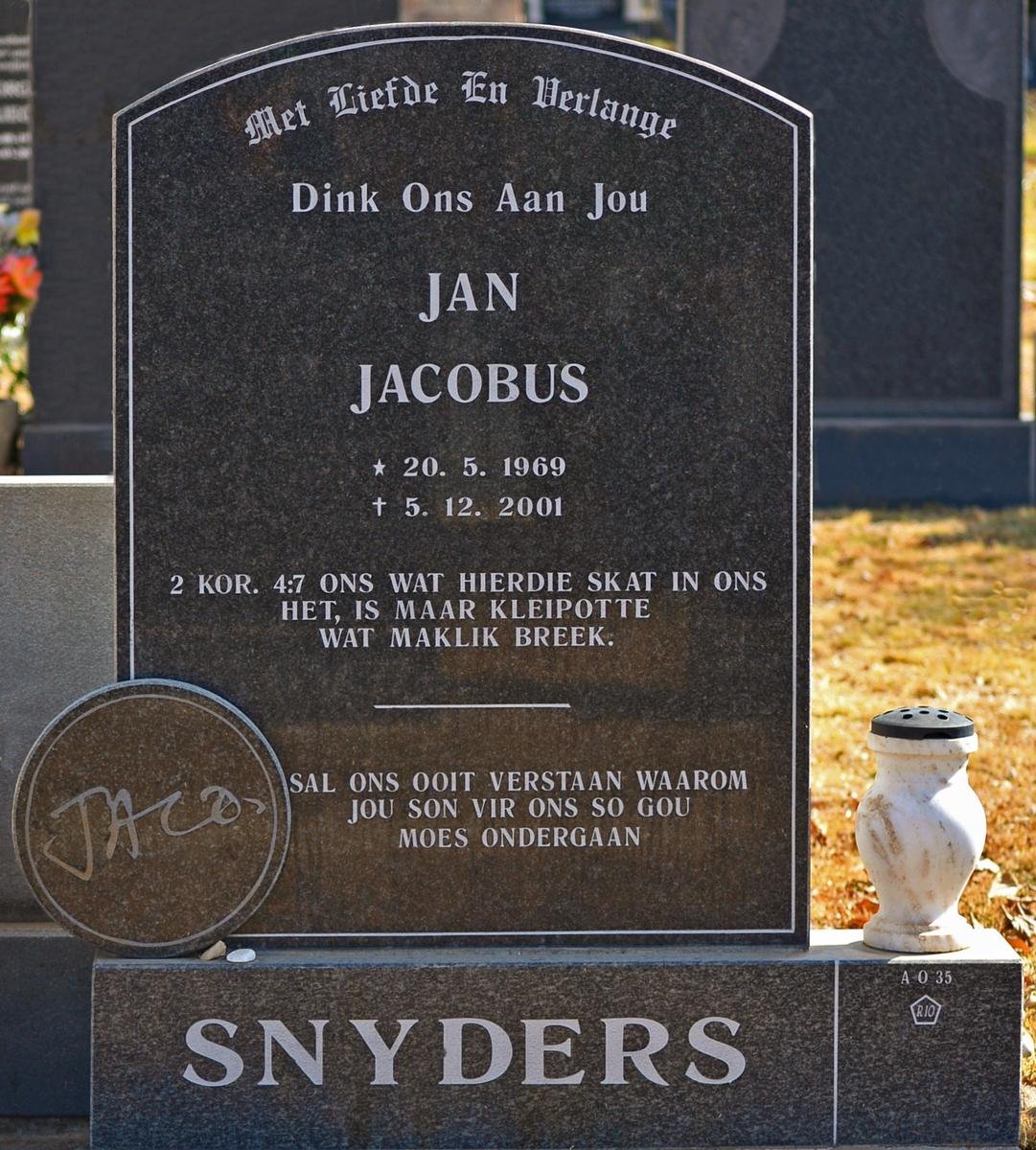 SNYDERS Jan Jacobus 1969-2001