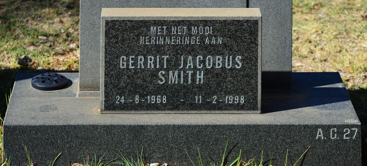 SMITH Gerrit Jacobus 1968-1998