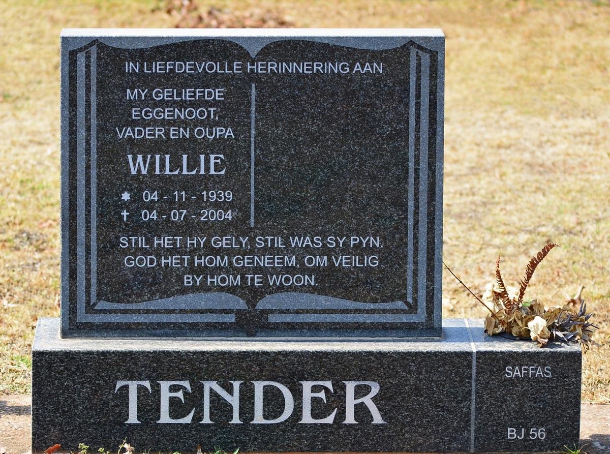 TENDER Willie 1939-2004