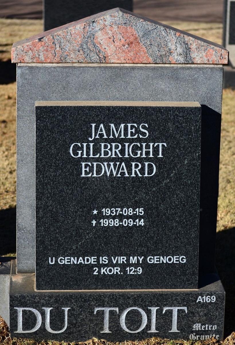 TOIT James Gilbright Edward, du 1937-1998