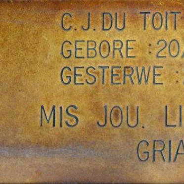 TOIT C.J., du 1937-1997